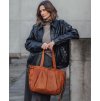 MARCO MAZZINI Camel dámská kožená shopper kabelka