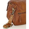 MARCO MAZZINI camel crossbody kabelka s širokým popruhem