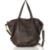 MARCO MAZZINI Tmavě hnědá shopper kabelka