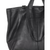MARCO MAZZINI černá shopper kožená kabelka