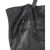 MARCO MAZZINI černá shopper kožená kabelka (Velikost ONE SIZE)