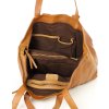MARCO MAZZINI camel shopper kožená kabelka