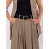 Béžová skládaná viskózová sukně