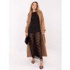 Černé dlouhé dámské šaty s krajkovým spodním dílem