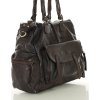 MARCO MAZZINI tmavě hnědá prostorná taška (Velikost ONE SIZE)