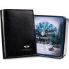 Peterson Černá kožená pánská peněženka W058
