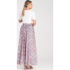 Růžovo-modrá vzorovaná maxi sukně (Velikost S/M)