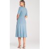 Světle modré koktejlové midi šaty (Velikost S)