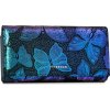 Peterson Modrá holografická peněženka - motýlci Y546