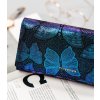 Peterson Modrá holografická peněženka - motýlci Y546
