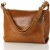 MARCO MAZZINI camel luxusní kožená kabelka