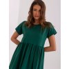 Tmavě zelené šaty DITA s krátkým rukávem