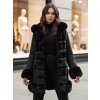 Černá dámská bunda s kožíškem FURRWINT