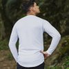 Bílé funkční tričko s dlouhým rukávem