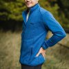 Modrá pánská funkční mikina na zip