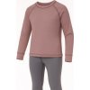 Dětský set termoprádla - starorůžové tričko a šedé spodky
