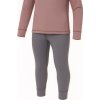 Dětský set termoprádla - starorůžové tričko a šedé spodky