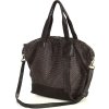 Marco Mazzini Tmavě hnědá dámská kožená shopper kabelka