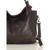 MARCO MAZZINI Tmavě hnědá kožená kabelka
