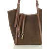 MARCO MAZZINI Hnědá prostorná kožená shopper kabelka
