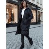Dámský oversize prošívaný kabát s kapucí NADIA