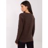Tmavě hnědý dámská svetr z alpaky (Velikost ONE SIZE)