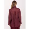 Vínová dámská košile s mašlí