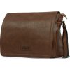 Solier pánská hnědá taška přes rameno