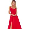 Elegantní červené maxi šaty DANIELE (Velikost S)