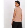 Béžové basic tričko Peachy (Velikost XS)