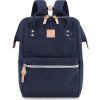 Himawari Voděodolný tmavě modrý dámský prostorný batoh