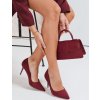 Dámské vínové semišové lodičky