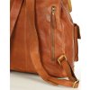 MARCO MAZZINI světle hnědý kožený batoh s kapsami