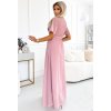 Růžové maxi šaty
