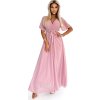 Růžové maxi šaty