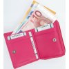 Rovicky tmavě růžová malá peněženka na patentku V397