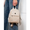 Peterson Malý béžový dámský batoh s kapsami na zip