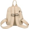 Peterson Malý béžový dámský batoh s kapsami na zip