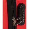 Červená sada čtyř cestovních kufrů