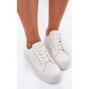 Bílé dámské trampky na platformě Lee Cooper