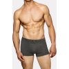 Tmavě šedé pánské boxerky 3-PACK
