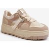 Béžová dámské tenisky na platformě