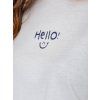 Dámské tričko HELLO bílé (Velikost S)