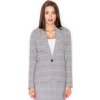 Dámské šedé sako se vzory