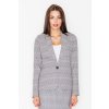 Dámské šedé sako se vzory