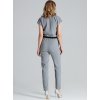 Overal s obálkovým výstřihem M397 Grey