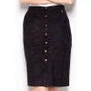 Černá sukně s knoflíky