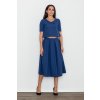 Set crop top + dlouhá sukně M579 Navy