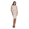 Dámský set top se sponou + sukně M584 Beige