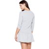 Šaty s volánovou sukní K222 Grey (Velikost L)